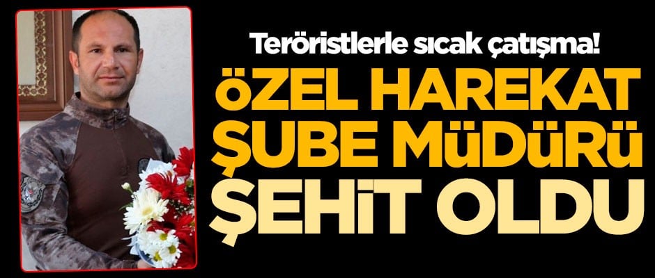 Teröristlerle sıcak çatışma! Özel Harekat Şube Müdürü şehit oldu