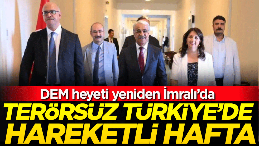 Terörsüz Türkiye'de hareketli hafta: DEM heyeti yeni İmralı’da!