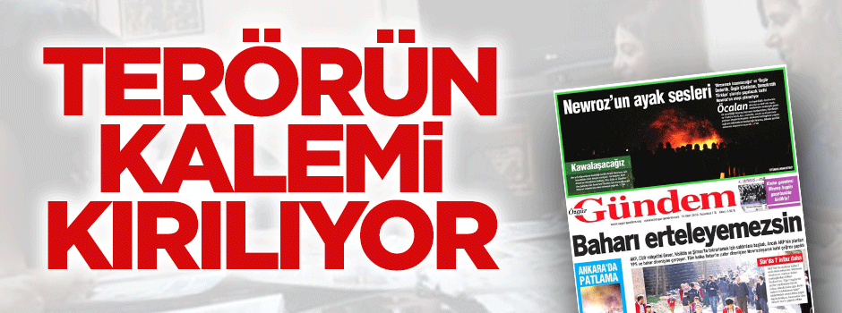 Terörün kalemi kırılıyor