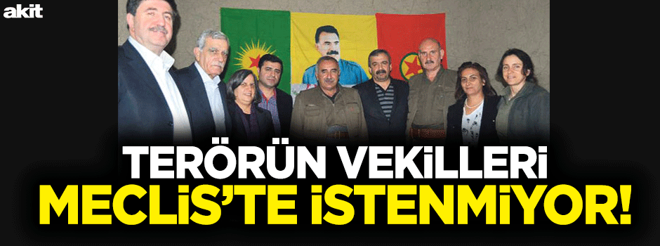 Terörün vekilleri Meclis’te istenmiyor