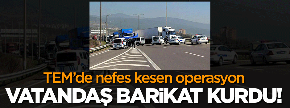 Ters yöne girerek kaçan sürücüye vatandaş barikatı!