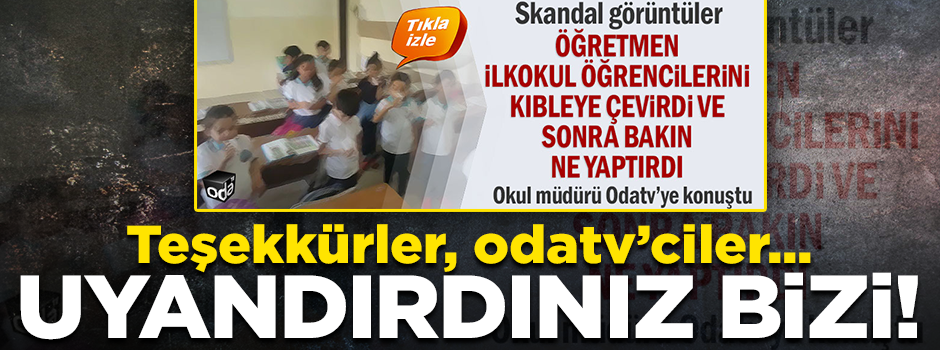 Teşekkürler, odatv’ciler.. Uyandırdınız bizi!