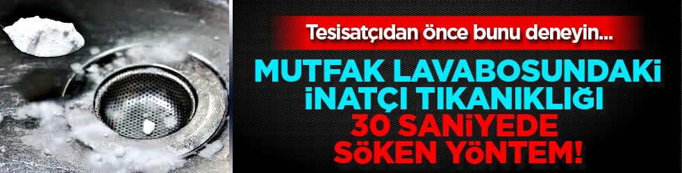Tesisatçıdan önce bunu deneyin: Mutfak lavabosundaki inatçı tıkanıklığı söküp atan yöntem!