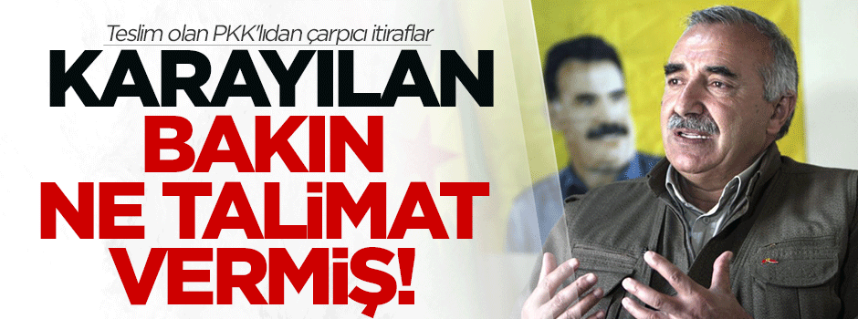 Teslim olan PKK'lıdan çarpıcı itiraflar