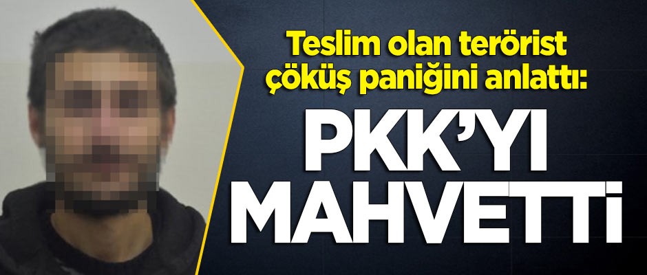 Teslim olan terörist çöküş paniğini anlattı! "PKK'yı mahvettiler"