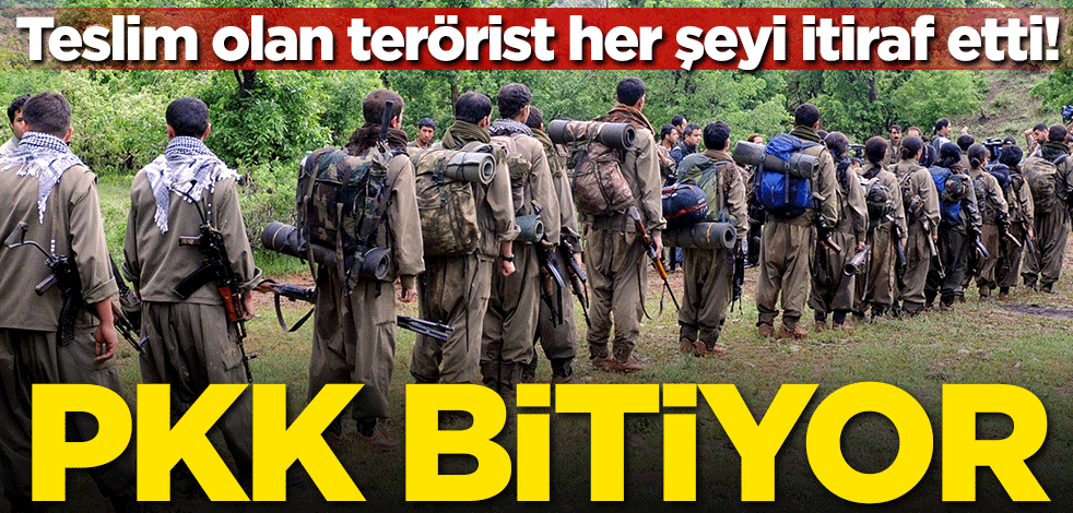 Teslim olan terörist her şeyi itiraf etti! PKK bitiyor