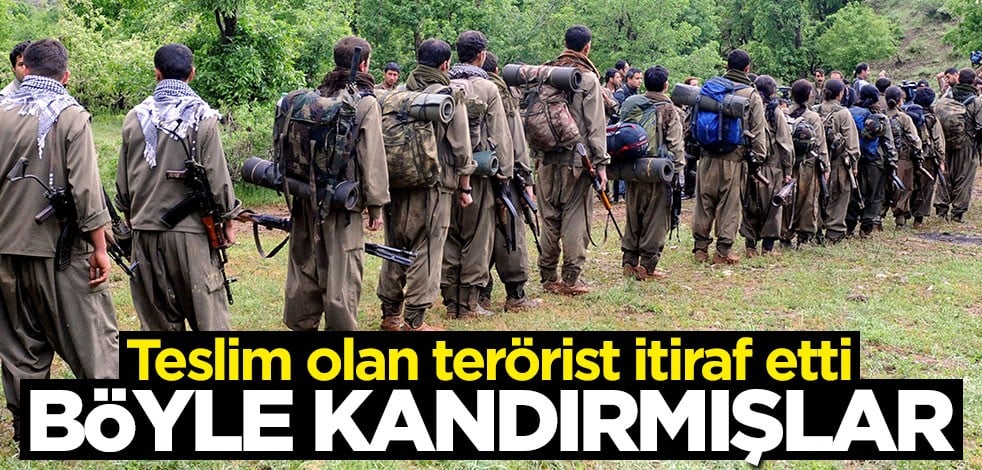 Teslim olan terörist itiraf etti: İşkenceyle kandırmışlar
