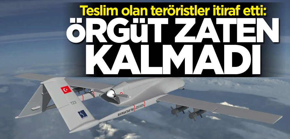 Teslim olan teröristler itiraf etti: Örgüt zaten kalmadı