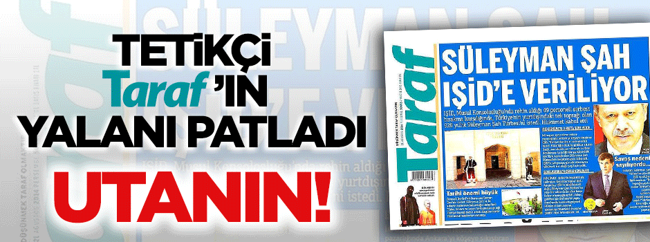 Tetikçi Taraf'ın utanç haberi patladı