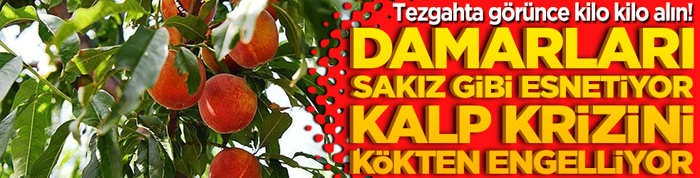 Tezgahta görünce kilo kilo alın! Damarları sakız gibi esnetiyor! Kalp krizini kökten engelliyor!