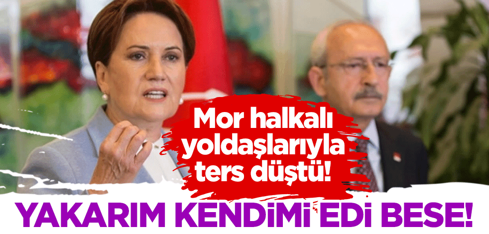Tezkereye destek veren Akşener, mor halkalı yoldaşlarıyla ters düştü: Yakarım kendimi, edi bese!