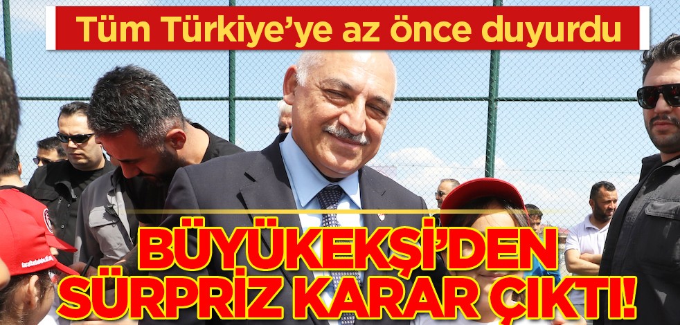 TFF Başkanı Mehmet Büyükekşi’den sürpriz karar! Yer yerinden oynayacak...