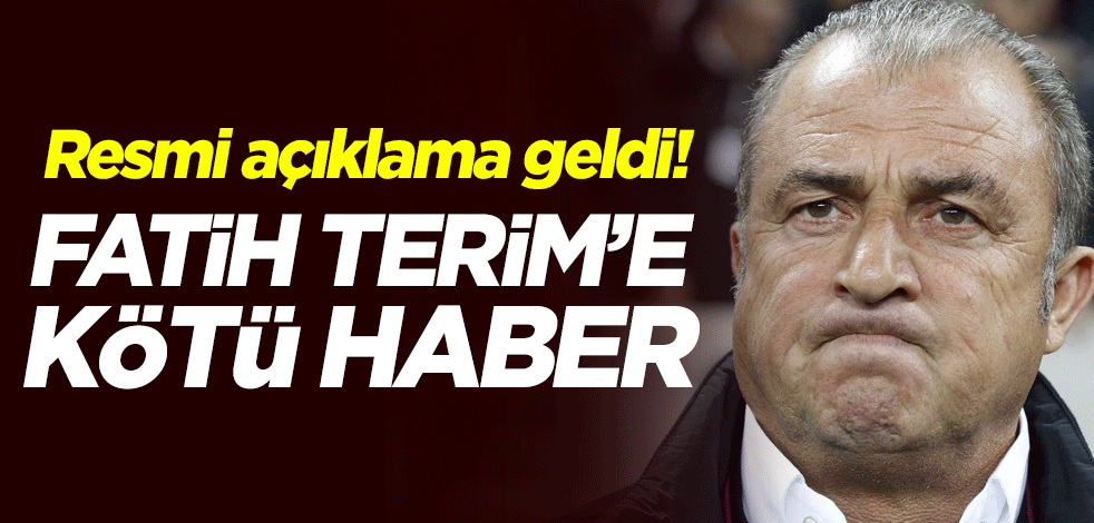 TFF, Fatih Karagümrük maçında kırmızı kart gören Galatasaray teknik direktörü Fatih Terim'in disipline sevk edildiğini açıkladı