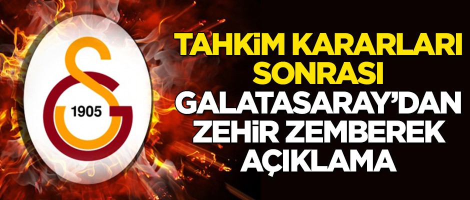 TFF Tahkim Kurulu kararları sonrası Galatasaray'dan zehir zemberek açıklama