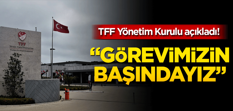 TFF Yönetim Kurulu açıkladı! "18 Temmuz’a kadar görevimizin başında olduğumuzu bir kez daha ilan ediyoruz"