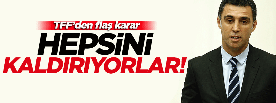 TFF'den flaş Hakan Şükür kararı