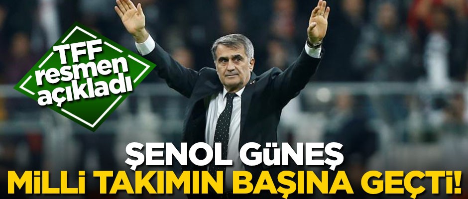 TFF'den resmi açıklama: Şenol Güneş ile anlaşıldı