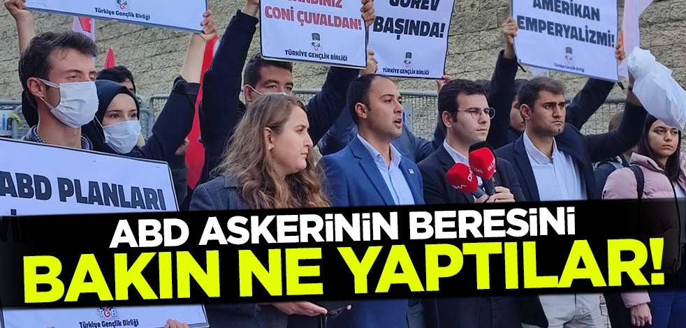 TGB'liler kafasına çuval geçirdikleri askerin beresini bakın ne yaptı!