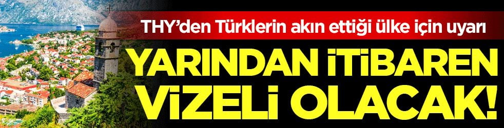 THY'den Türklerin akın ettiği ülke için uyarı: Yarından itibaren vize istenecek!