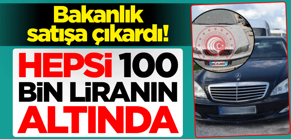 Ticaret Bakanlığı satışa çıkardı! Hepsi 100 bin liranın altında