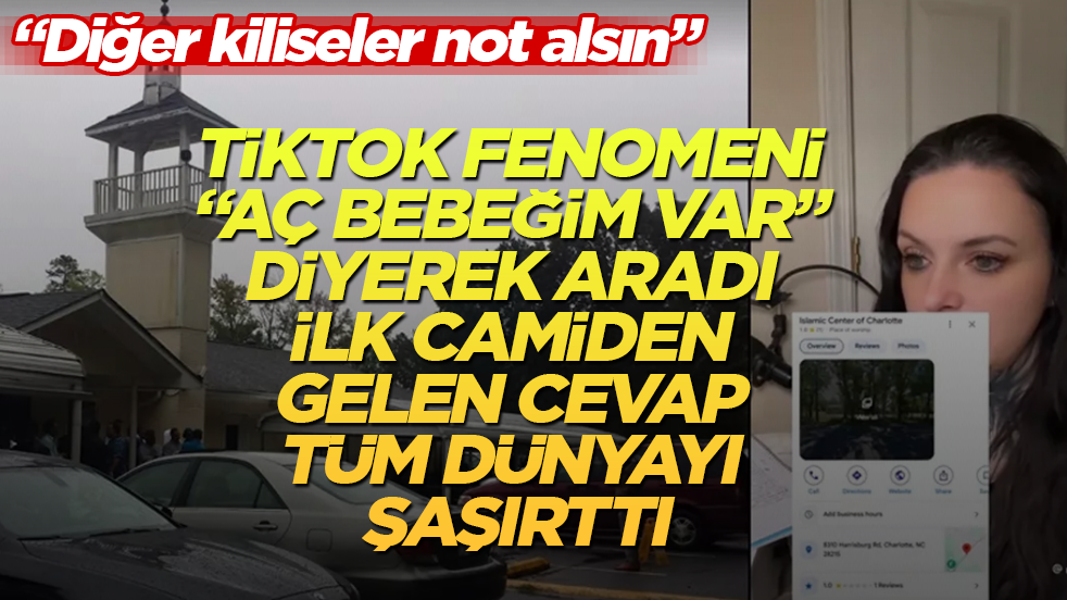 TikTok fenomeni "Aç bebeğim var" diyerek aradı, ilk camiden gelen cevap tüm dünyayı şaşırttı: Diğer kiliseler not alsın