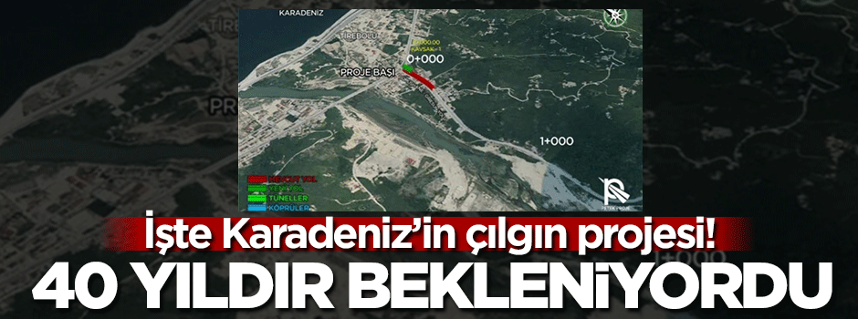 Tirebolu-Torul yolunun ihalesi yapıldı