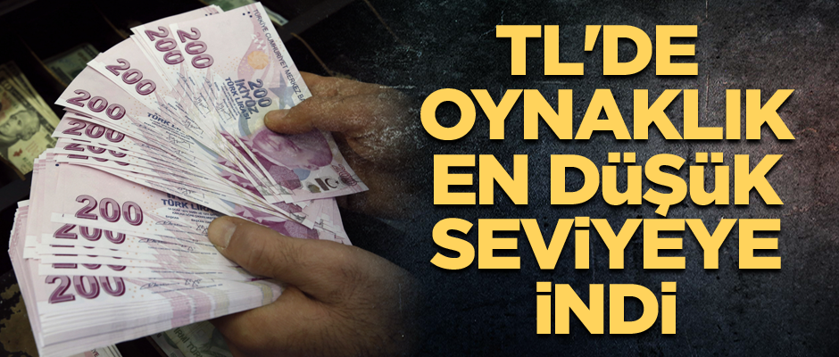 TL'de oynaklık en düşük seviyeye indi