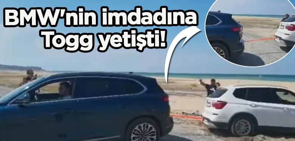 TOGG gündeme yine damga vurdu, BMW'nin imdadına yetişti: Yardım eden o oldu! Görüntüler ortaya çıktı!