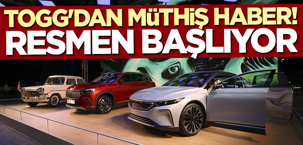 Togg'dan müthiş haber! Yakında başlıyor