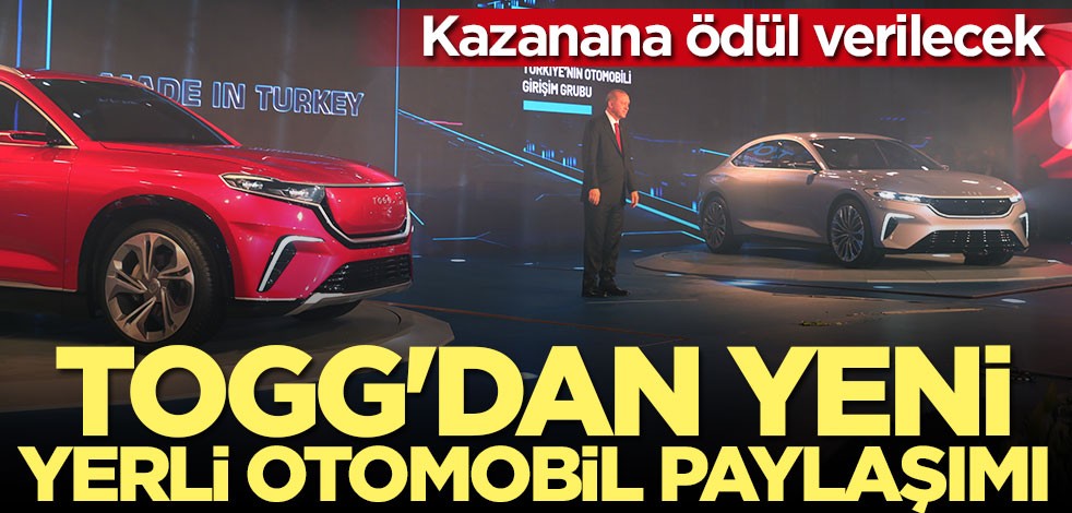 TOGG'dan yeni yerli otomobil paylaşımı!