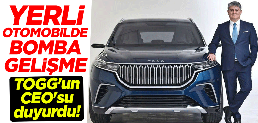 TOGG'un CEO'su Gürcan Karakaş duyurdu! Yerli otomobilde bomba gelişme