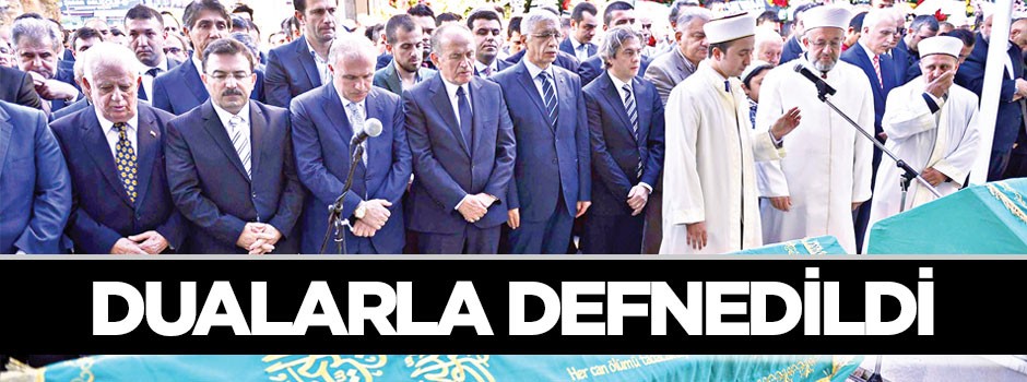 Topbaş’ın kayınvalidesi dualarla defnedildi