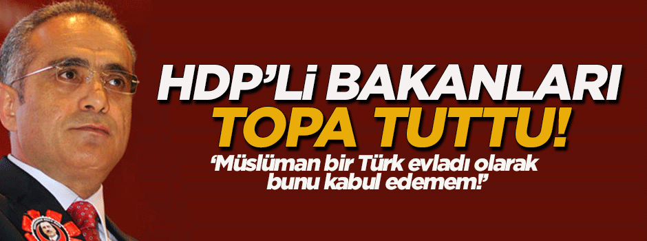 Topçu'dan HDP'li bakanlara sert tepki