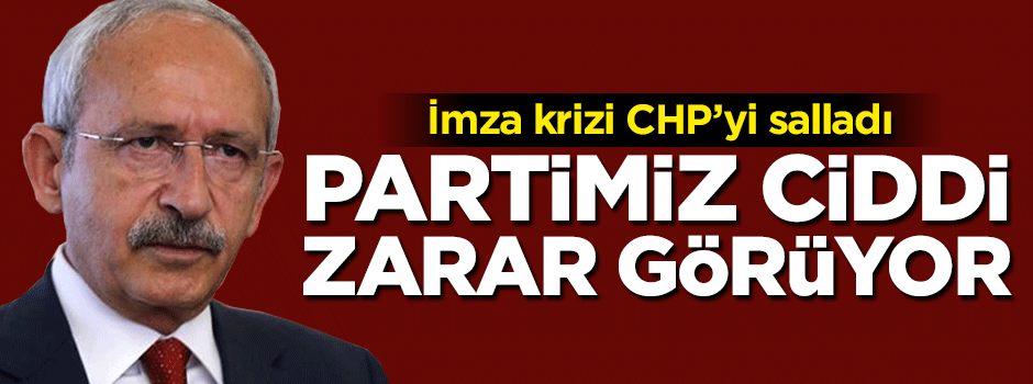Toplanan imzalarla ilgili CHP'den ilk açıklama