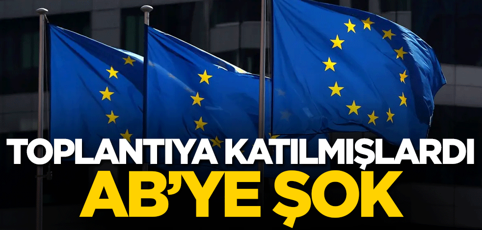 Toplantıya katılmışlardı! AB'ye şok