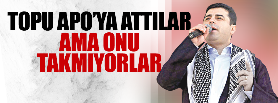 Topu Apo’ya attılar