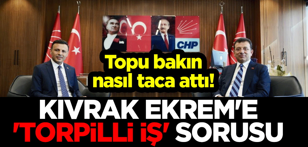 Topu bakın nasıl taca attı! Kıvrak Ekrem'e 'torpilli iş' sorusu