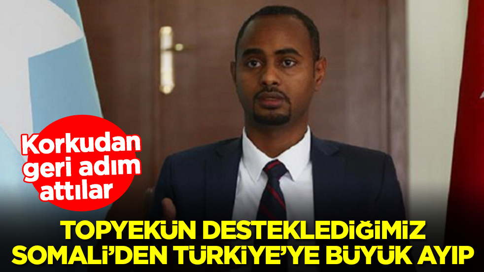Topyekün desteklediğimiz Somali'den Türkiye'ye büyük ayıp: Korkudan geri adım attılar