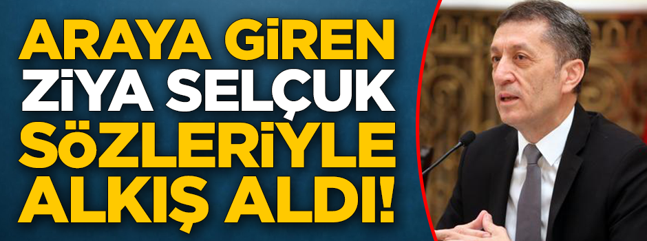 Törene damga vurdu! Araya giren Bakan Ziya Selçuk, sözleriyle alkış aldı