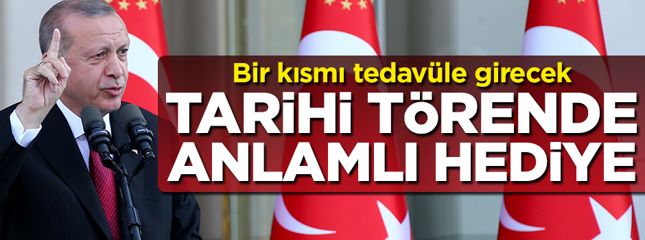 Törene katılanlara anlamlı hediye