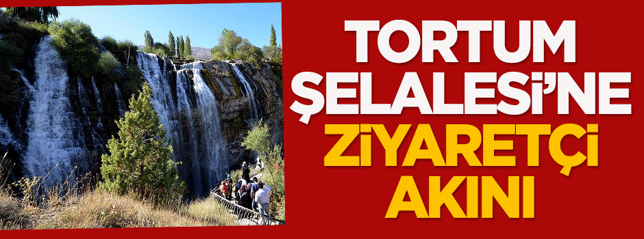 Tortum Şelalesi'ne ziyaretçi akını!