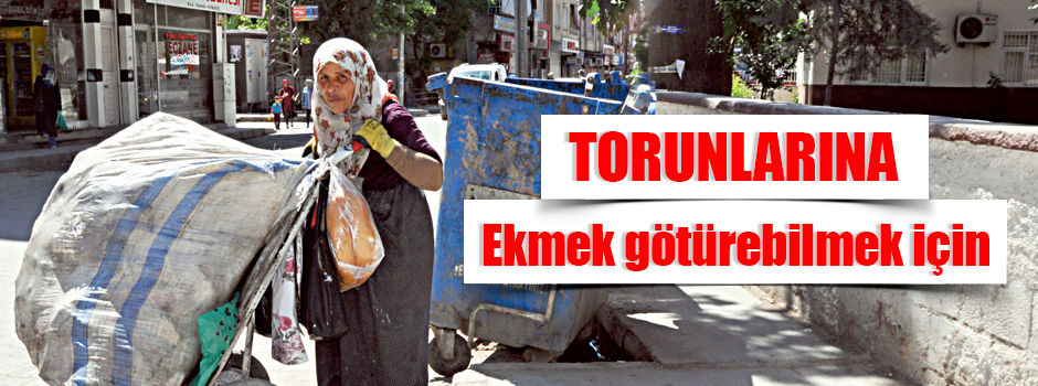 Torunlarına ekmek götürmek için yapıyor