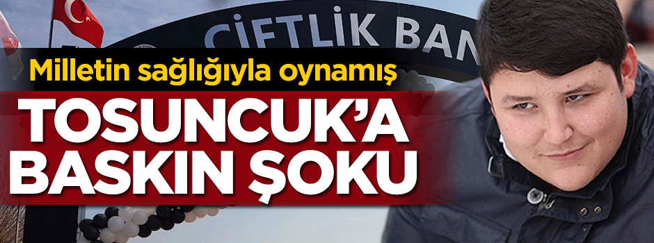 Tosuncuk'a baskın şoku!