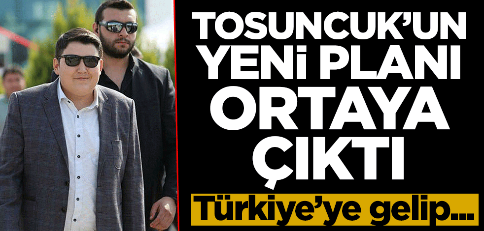 Tosuncuk'un yeni planı ortaya çıktı! Türkiye'ye gelip...
