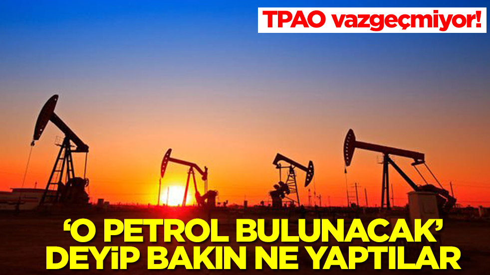 TPAO vazgeçmiyor! 'O petrol bulunacak' deyip bakın ne yaptılar