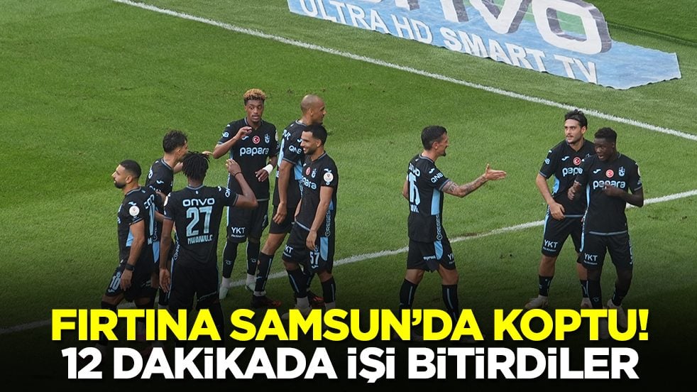 Trabzonspor, Samsunspor'u rahat geçti