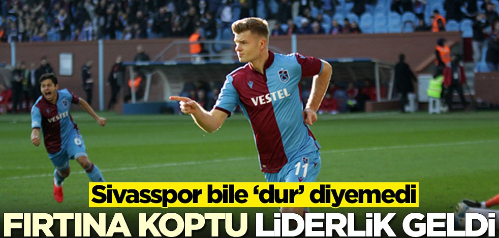 Trabzonspor, Sivasspor'u da geçti! Liderlik geldi