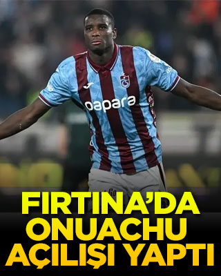 Trabzonspor’da Onuachu açılışı yaptı