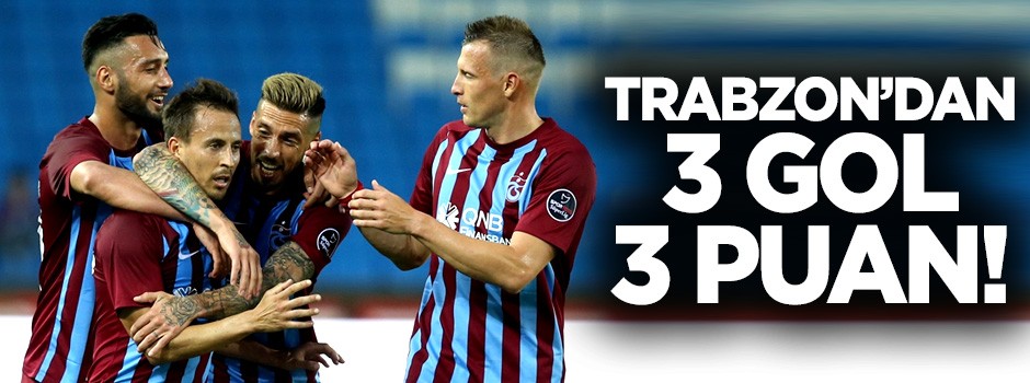 Trabzonspor'dan 3 gol 3 puan!