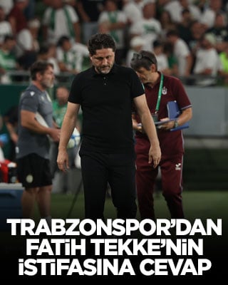 Trabzonspor’dan Fatih Tekke’nin istifasına cevap